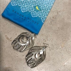 Kendra Scott Gold Leaf Earrings